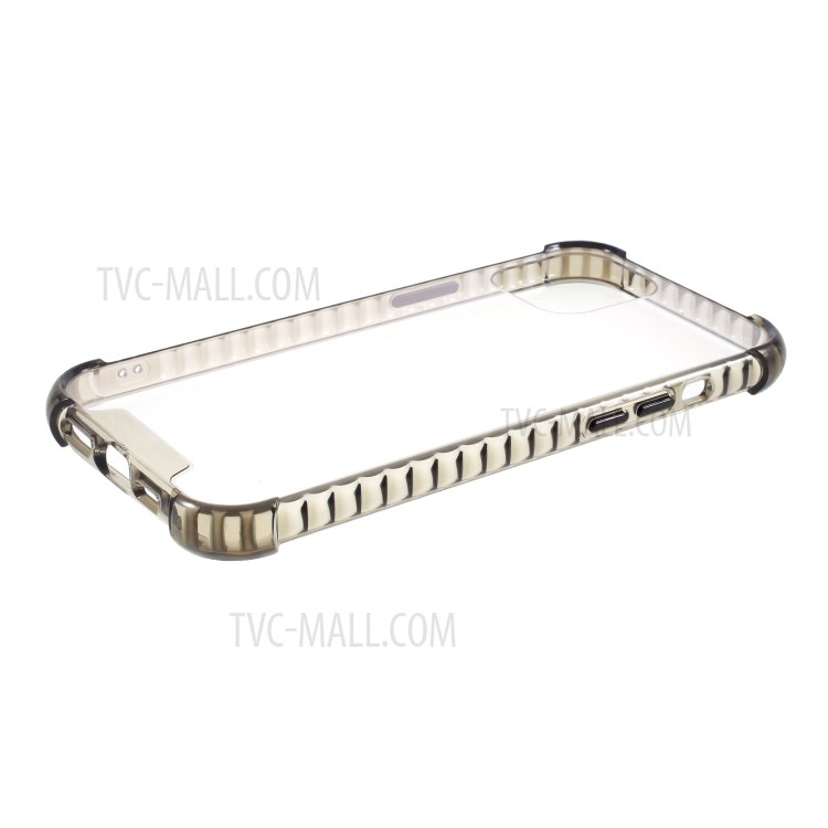 Crystal Clear Acrylic + TPU Phone Cover Case for iPhone 12 Pro Max - Black-8