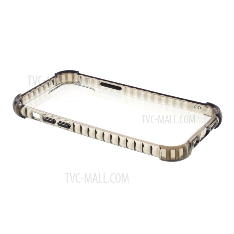 Crystal Clear Acrylic + TPU Phone Cover Case for iPhone 12 mini - Black-6