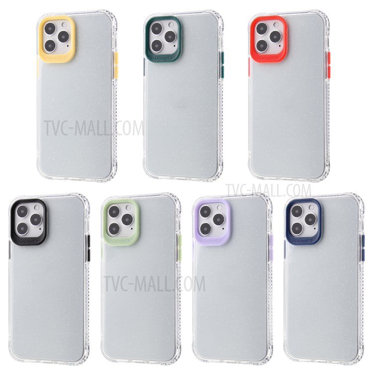 Transparent Color-Rounded Lens Protection TPU + PC Hybrid Phone Cover Case for iPhone 12 mini - Blue-8