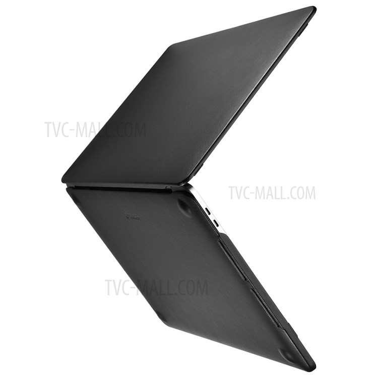 PC + PU Leather Protective Case for MacBook Pro 16-inch (2019) - Black-10