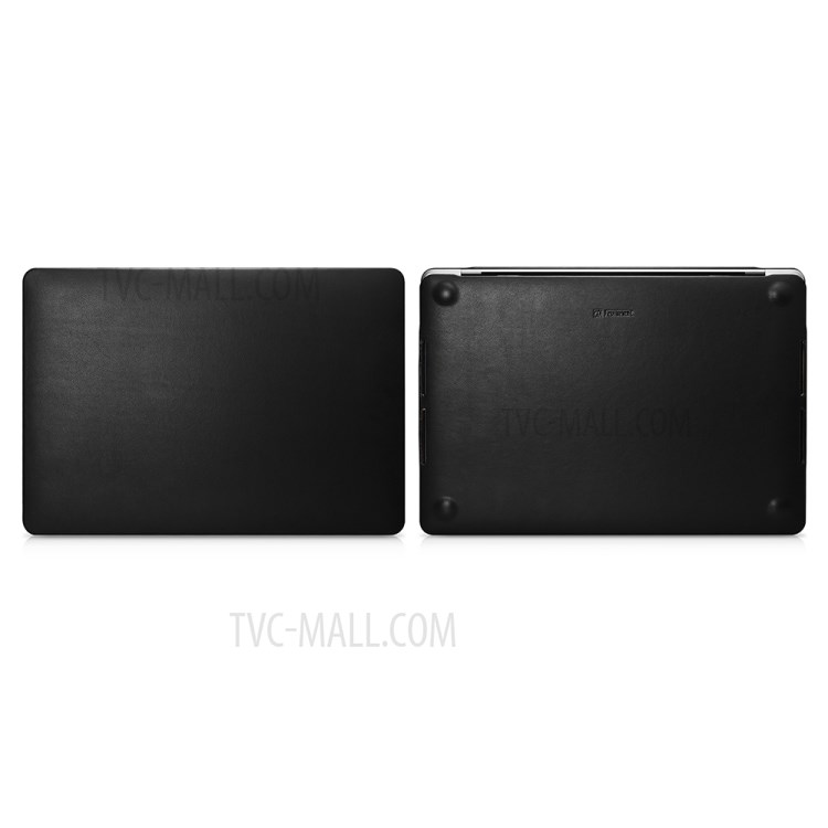 PC + PU Leather Protective Case for MacBook Pro 16-inch (2019) - Black-13