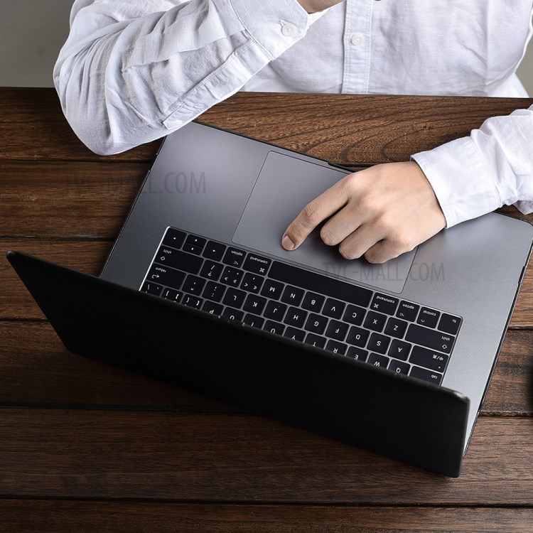 PC + PU Leather Protective Case for MacBook Pro 16-inch (2019) - Black-16