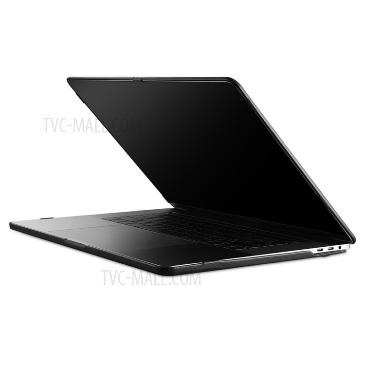 PC + PU Leather Protective Case for MacBook Pro 16-inch (2019) - Black-2