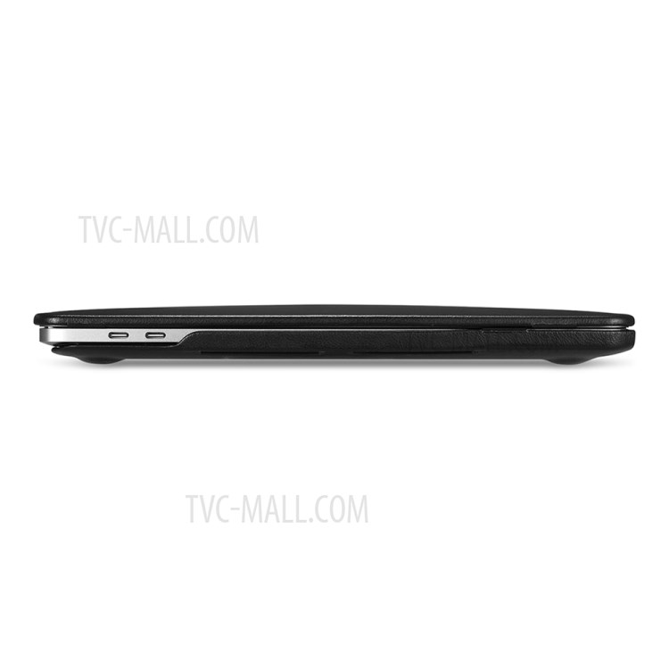PC + PU Leather Protective Case for MacBook Pro 16-inch (2019) - Black-5
