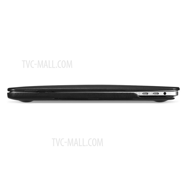 PC + PU Leather Protective Case for MacBook Pro 16-inch (2019) - Black-6