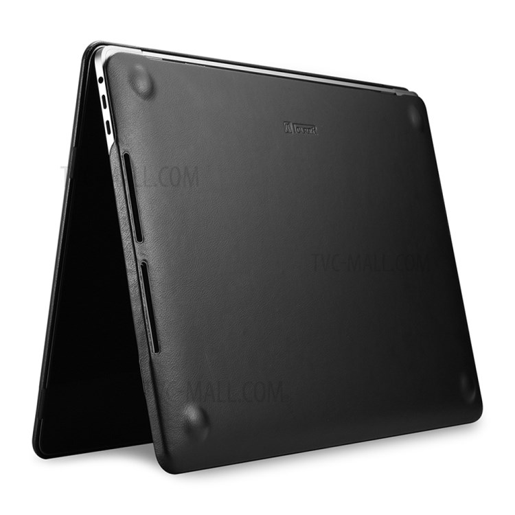 PC + PU Leather Protective Case for MacBook Pro 16-inch (2019) - Black-7