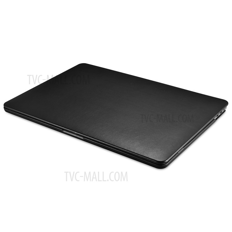 PC + PU Leather Protective Case for MacBook Pro 16-inch (2019) - Black-8