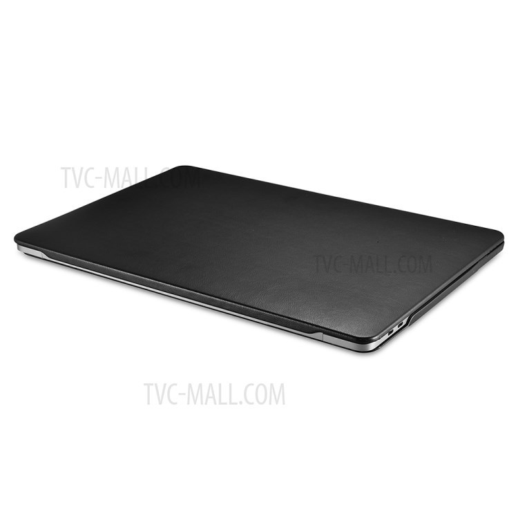 PC + PU Leather Protective Case for MacBook Pro 16-inch (2019) - Black-9