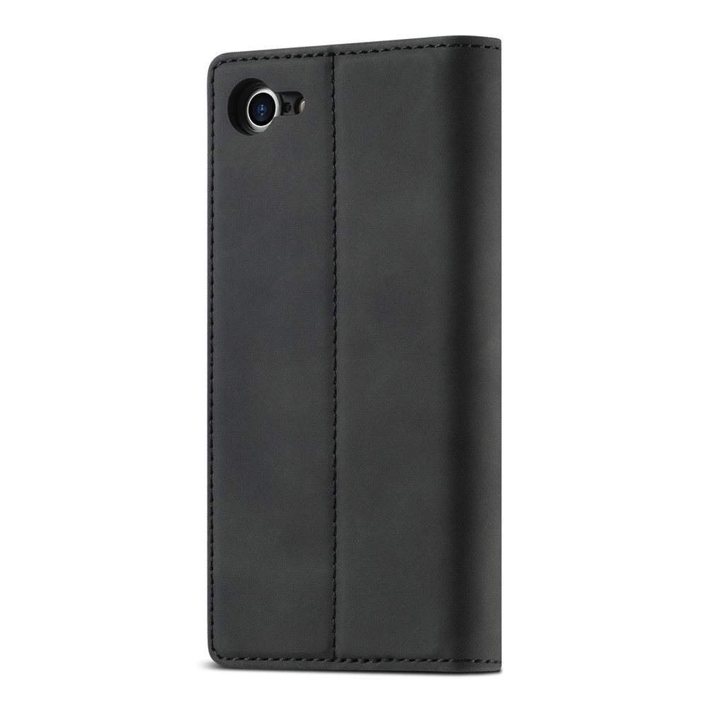 LC.IMEEKE Strong Auto-Absorbed Business Style Leather Phone Cover Shell for iPhone 7/8/SE (2nd Generation) - Black-2