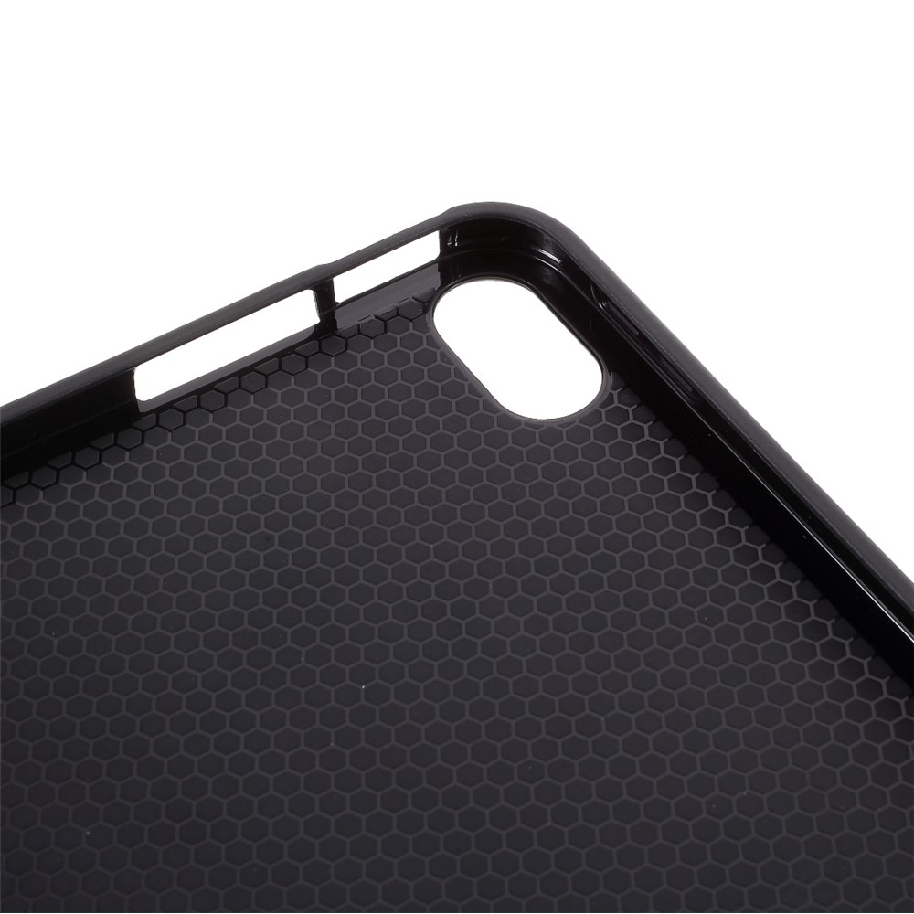 Tablet Shell for iPad Air (2020) Tri-fold Stand Silicone + Leather Case - Black-8
