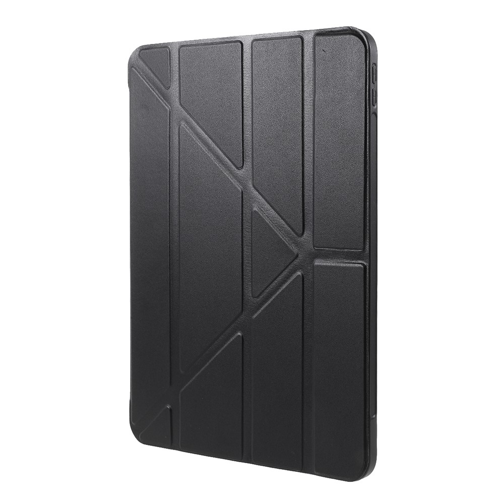 Origami Stand Smart Leather Shell Case for iPad Air (2020) / iPad Air 4, iPad Air (4th generation) - Black-2