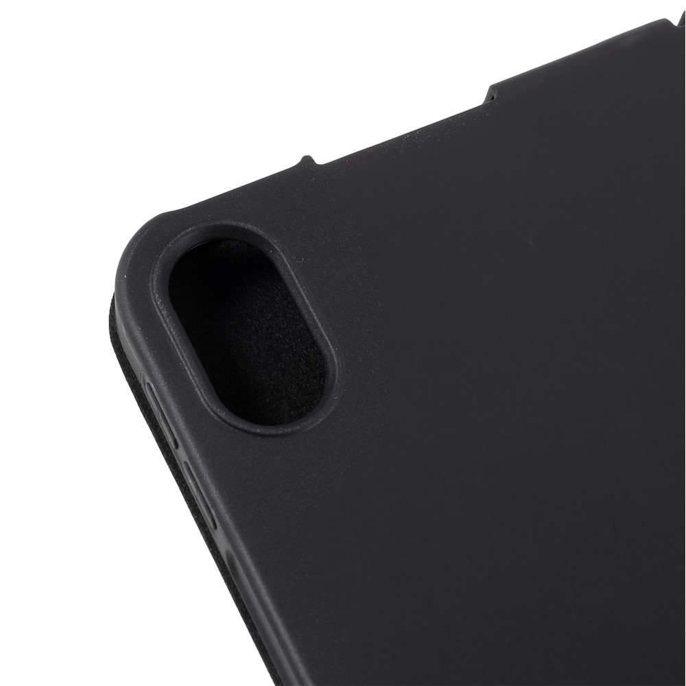 Origami Stand Smart Leather Shell Case for iPad Air (2020) / iPad Air 4, iPad Air (4th generation) - Black-7