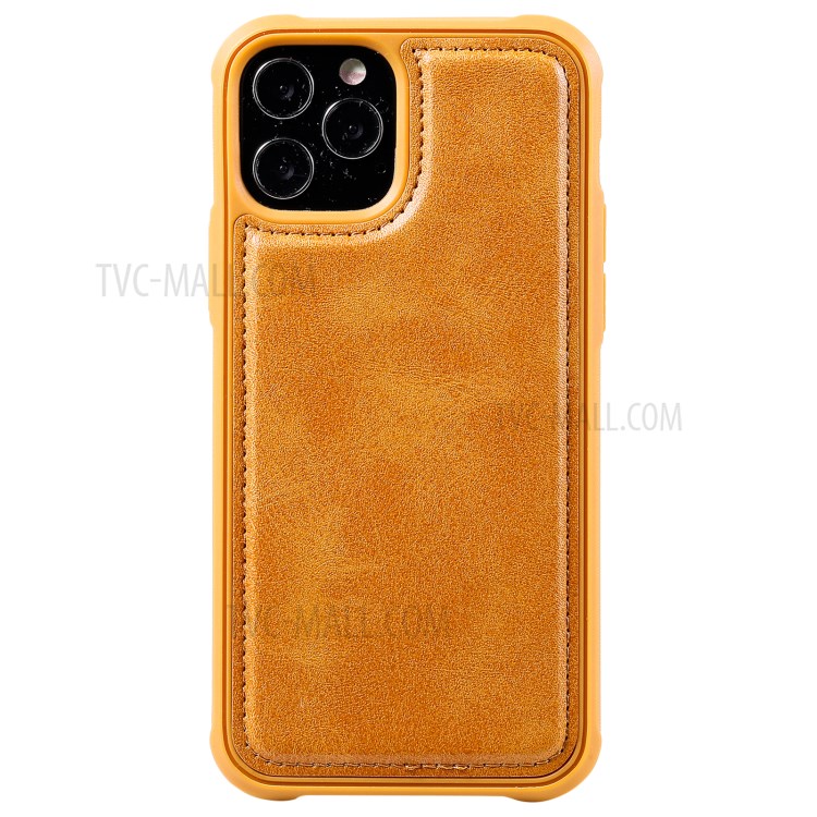 Magnetic Destacável 2-in-1 Stand Wallet Telefone Caixa Com Pulseira Para Iphone 12/12 Pro - Marrom Claro-16