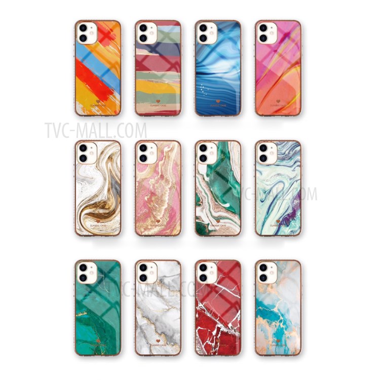 Hermosa Caja Del Teléfono De La TPU Del Patrón De Mármol De Diseño IMD Para IPhone 12/12 PRO - Estilo A-2