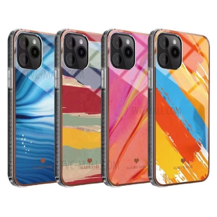 Hermosa Caja Del Teléfono De La TPU Del Patrón De Mármol De Diseño IMD Para IPhone 12/12 PRO - Estilo A-3