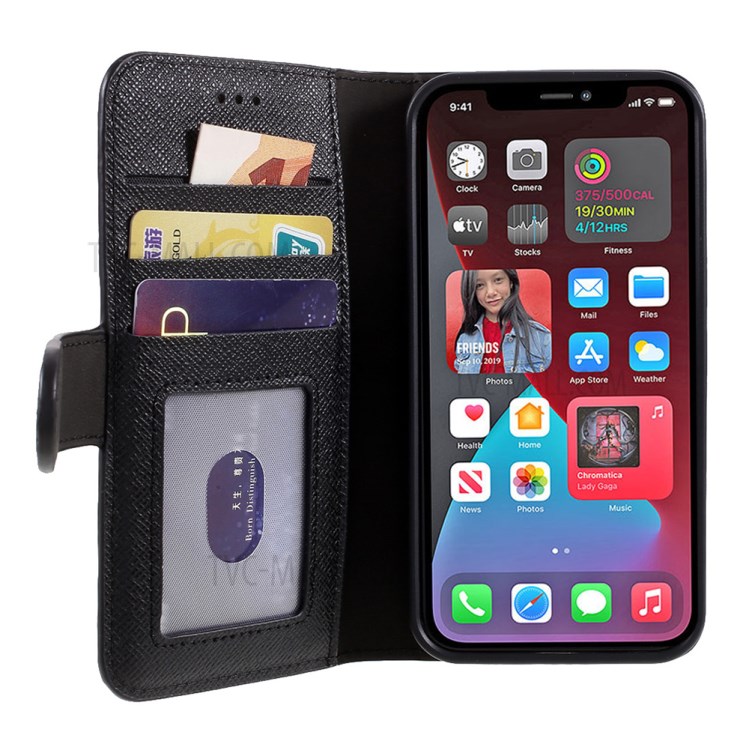 Funda Para Teléfono De La Serie De La Serie De Cuero Genuino De Gebei Yaqi Para IPhone 12 Mini - Negro-11