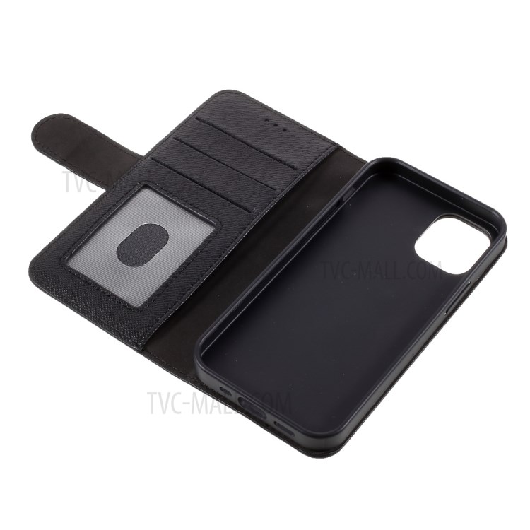 Funda Para Teléfono De La Serie De La Serie De Cuero Genuino De Gebei Yaqi Para IPhone 12 Mini - Negro-12
