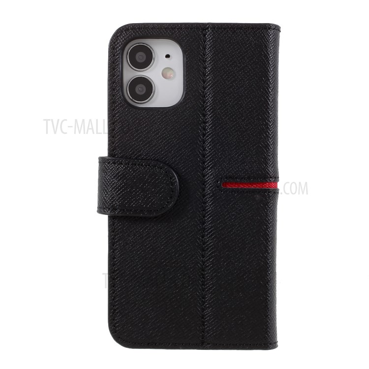 Funda Para Teléfono De La Serie De La Serie De Cuero Genuino De Gebei Yaqi Para IPhone 12 Mini - Negro-3
