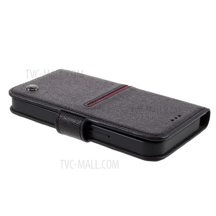 Funda Para Teléfono De La Serie De La Serie De Cuero Genuino De Gebei Yaqi Para IPhone 12 Mini - Negro-5