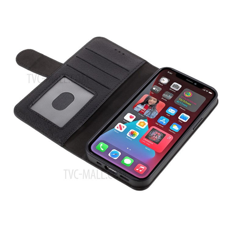 Funda Para Teléfono De La Serie De La Serie De Cuero Genuino De Gebei Yaqi Para IPhone 12 Mini - Negro-8