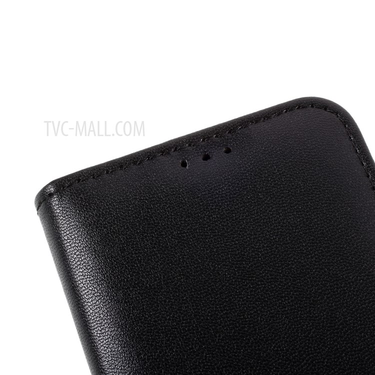 Ghebei Kala Series Crazy Horse Texture Leather Shell Con Supporto Per Carta e Sta Per Iphone 12 Mini - Nero