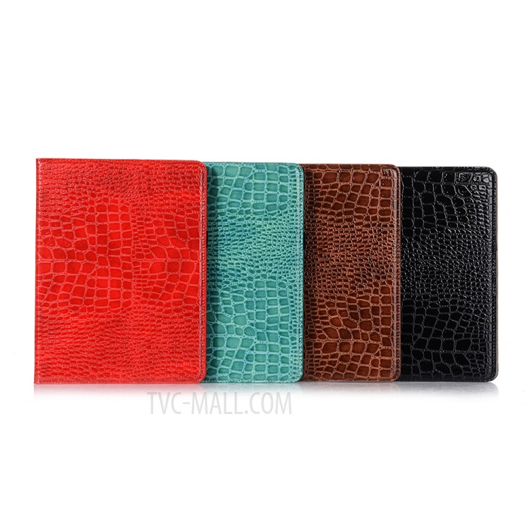 Caso De Capa Inteligente De Couro De Carteira De Pele De Crocodilo Simples Para Ipad Pro 11 Polegadas (2018) / (2020) / Ar (2020) - Preto-10