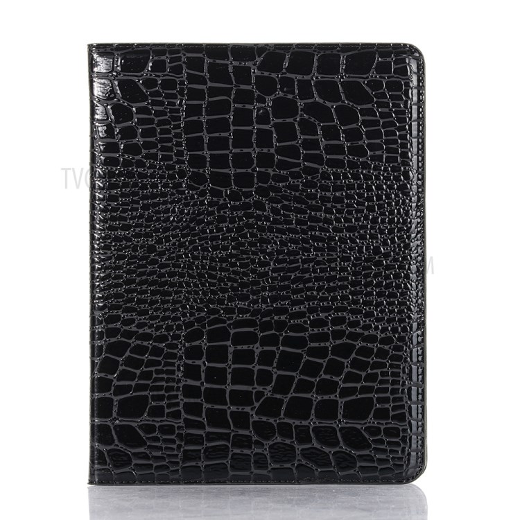 Caso De Capa Inteligente De Couro De Carteira De Pele De Crocodilo Simples Para Ipad Pro 11 Polegadas (2018) / (2020) / Ar (2020) - Preto-2