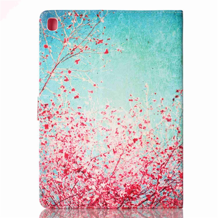 Patterned Leather Wallet Stand Case for iPad Pro 9.7 - Flowering Tree-2