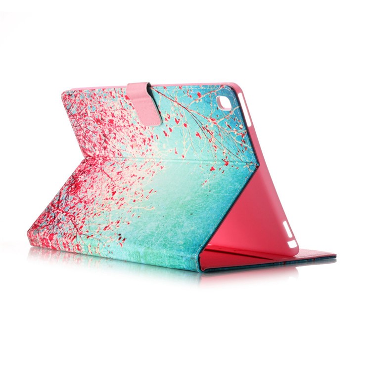 Patterned Leather Wallet Stand Case for iPad Pro 9.7 - Flowering Tree-3