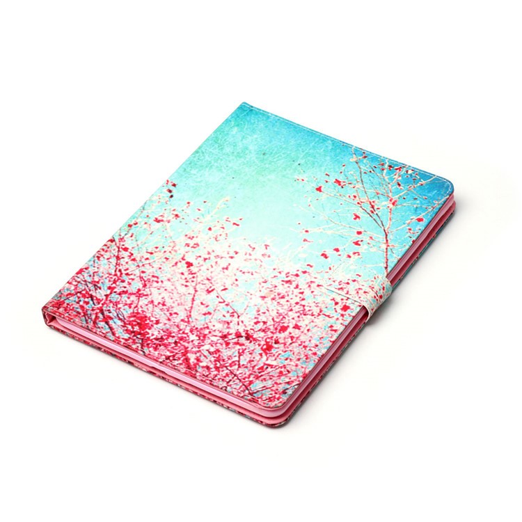 Patterned Leather Wallet Stand Case for iPad Pro 9.7 - Flowering Tree-4