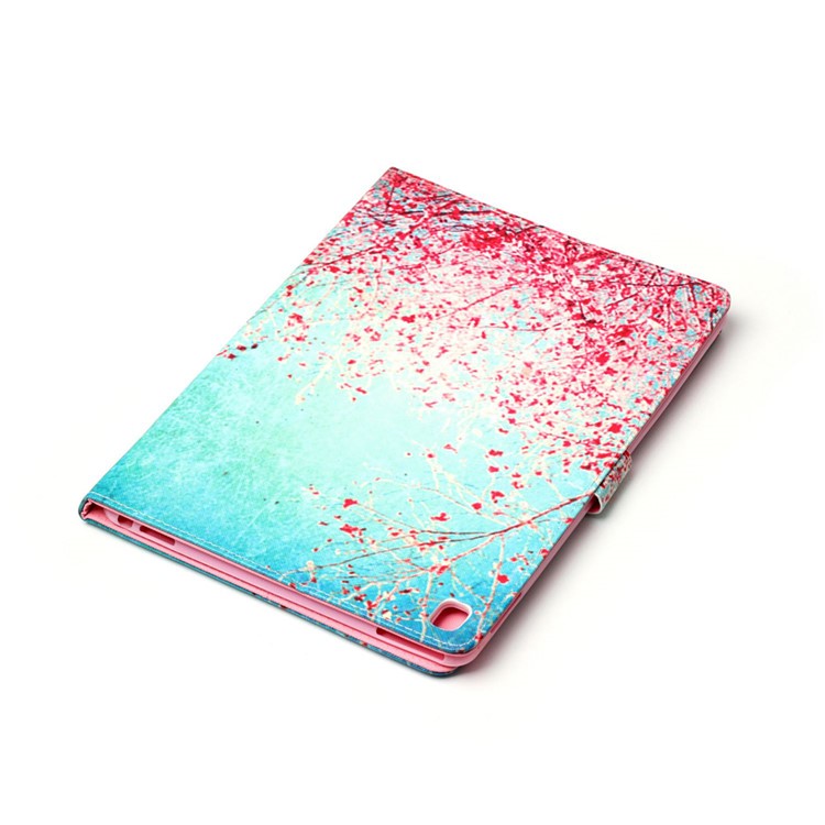 Patterned Leather Wallet Stand Case for iPad Pro 9.7 - Flowering Tree-5