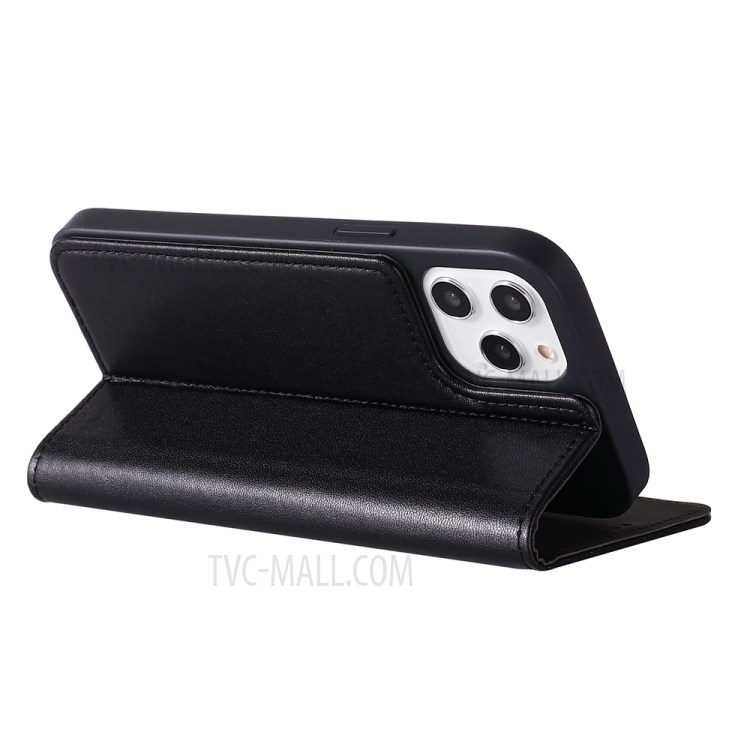GEBEI KALA Série Crazy Cavalo Pele De Couro De Couro + Shell Do Telefone Para O IPhone 12/12 Pro - Preto-3