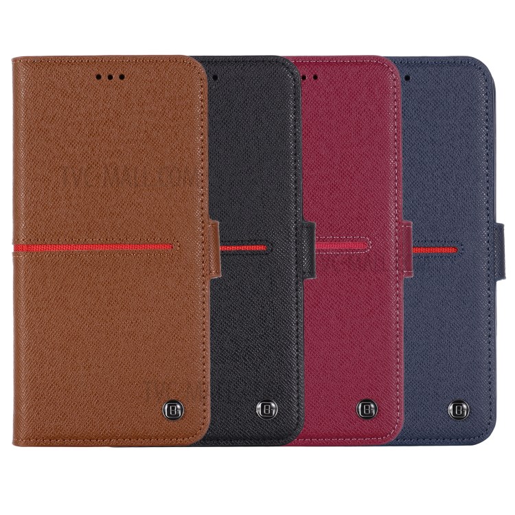 GEBEI Yaqi Genuine Leather Series Wallet and Stand Case for iPhone 12 Pro Max - Brown-11