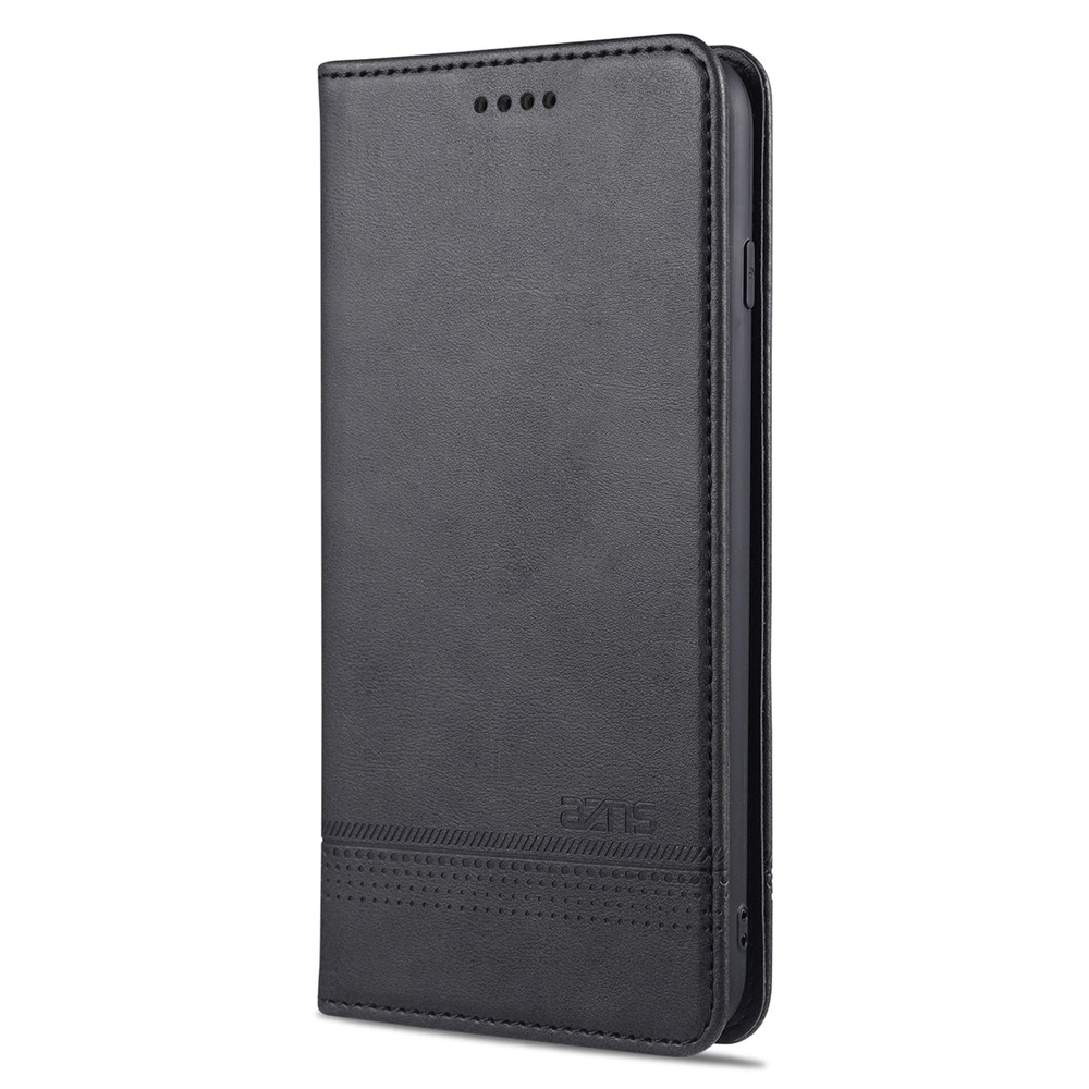 AZNS Auto-absorbed Leather Case for iPhone SE (2nd Generation)/7/8 Wallet Stand Cover - Black-2