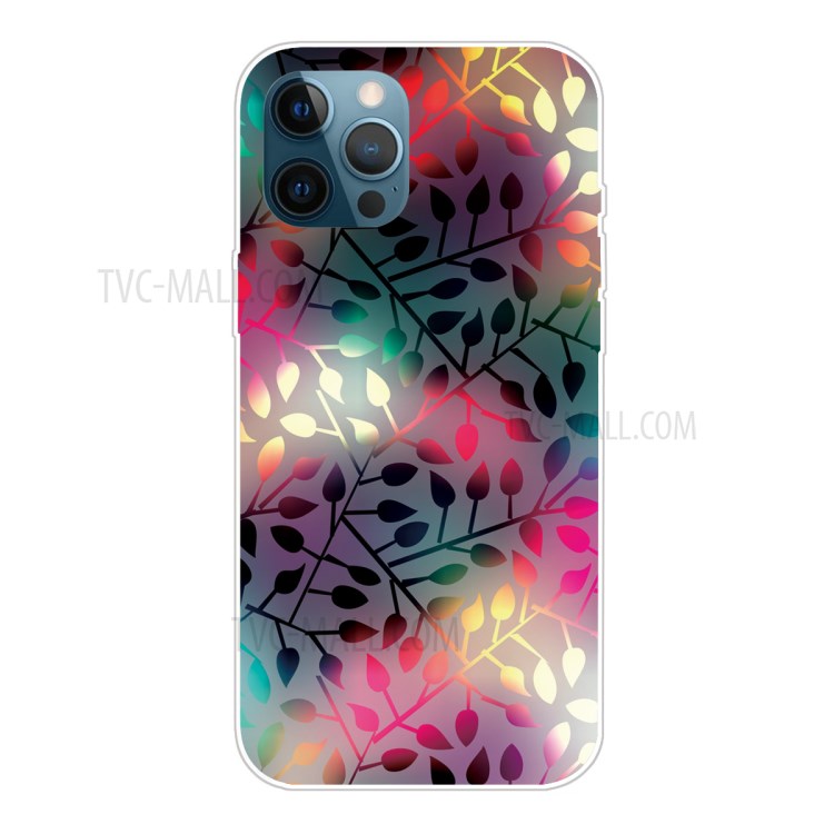 Hohe Durchlässigkeitsmuster-Druckschale Für IPhone 12 Pro Max TPU-Telefongehäuse - Blatt-1
