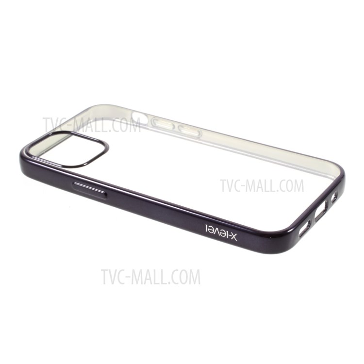 Drop-Resistant Electroplating Soft TPU Phone Cover Case for iPhone 12 Mini - Dark Blue-4