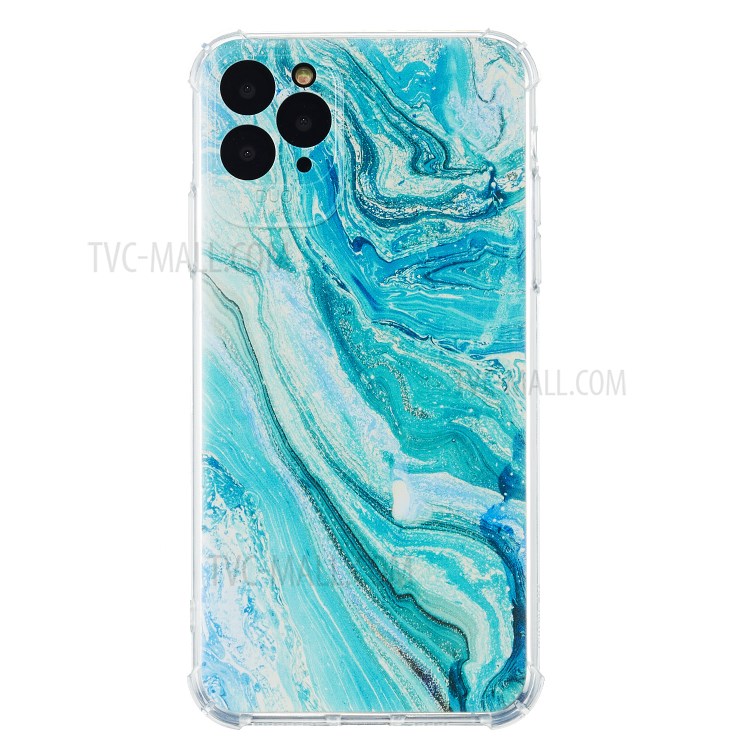 Shockproof Pattern Printing TPU Case for iPhone 11 6.1-inch - Marbling Texture-1