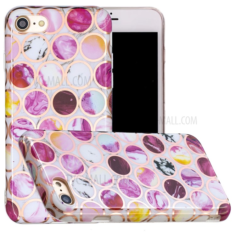 Electroplating IMD TPU Cover Case for iPhone SE (2nd Generation)/8/7 - Style A-1