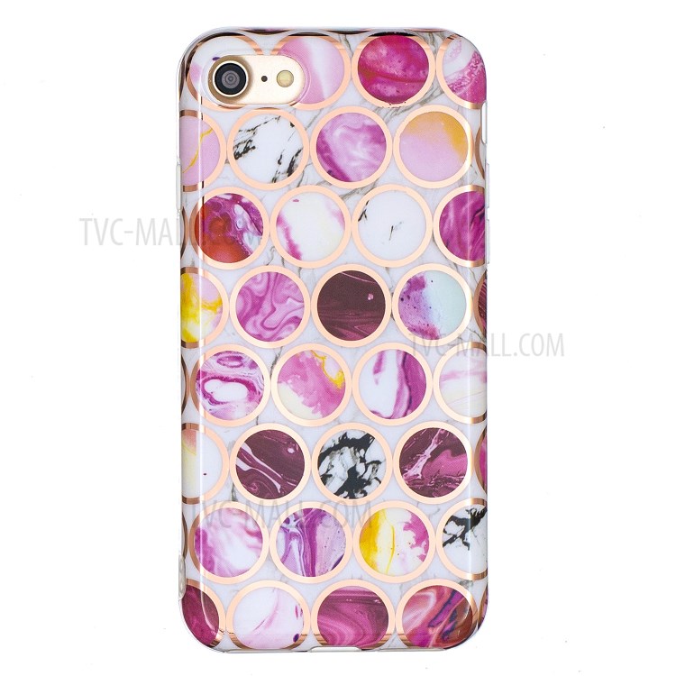 Electroplating IMD TPU Cover Case for iPhone SE (2nd Generation)/8/7 - Style A-3