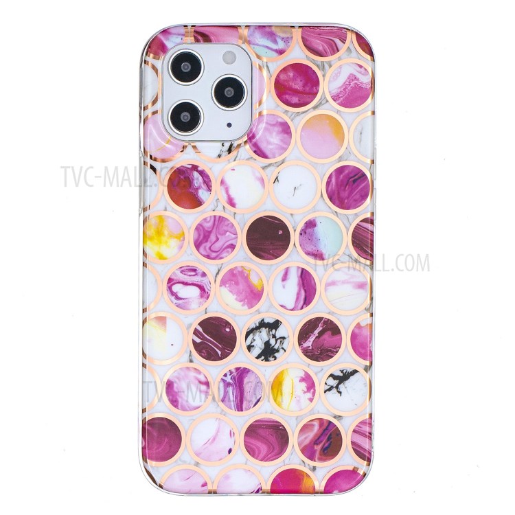 Splicing Electroplating IMD TPU Protector for iPhone 12 Pro Phone Case - Style A-3