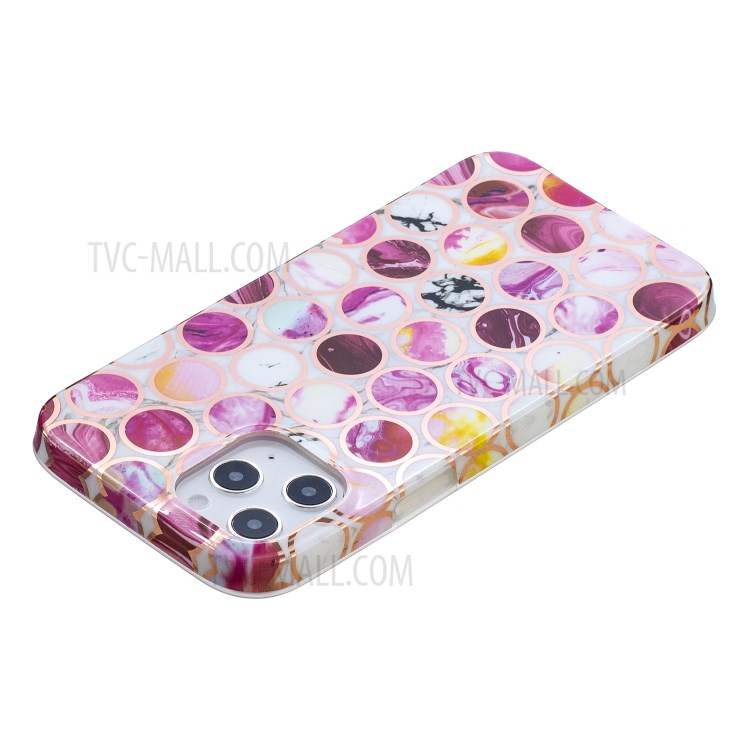 Splicing Electroplating IMD TPU Protector for iPhone 12 Pro Phone Case - Style A-5
