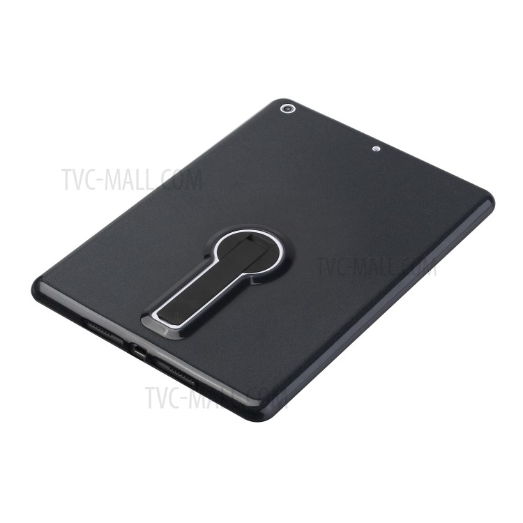 Glittery Powder Decor Colorful Sheer TPU Tablet Case with PC Kickstand for iPad 10.2 (2019)/(2020) - Black-3