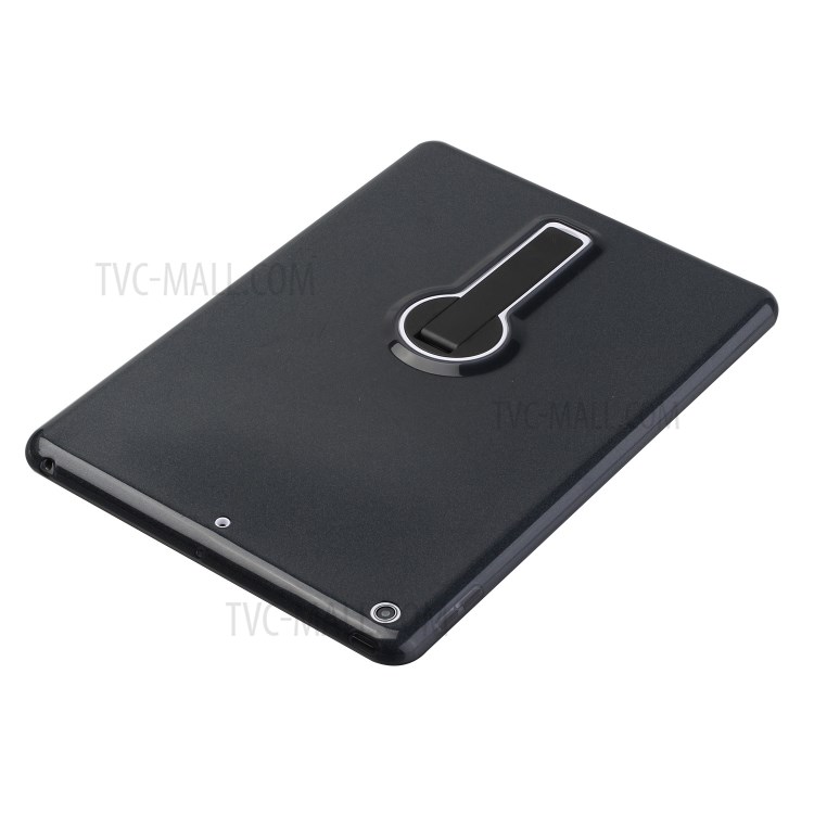 Glittery Powder Decor Colorful Sheer TPU Tablet Case with PC Kickstand for iPad 10.2 (2019)/(2020) - Black-4