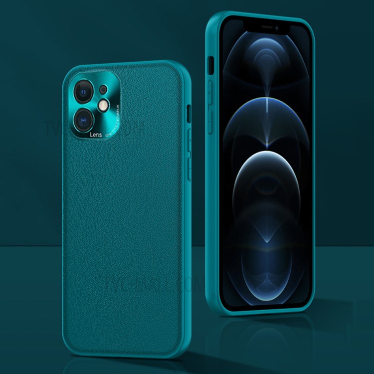 FUKELAI Precise Cut-out Hole PC + TPU Hybrid Phone Cover for iPhone 12 - Green-2
