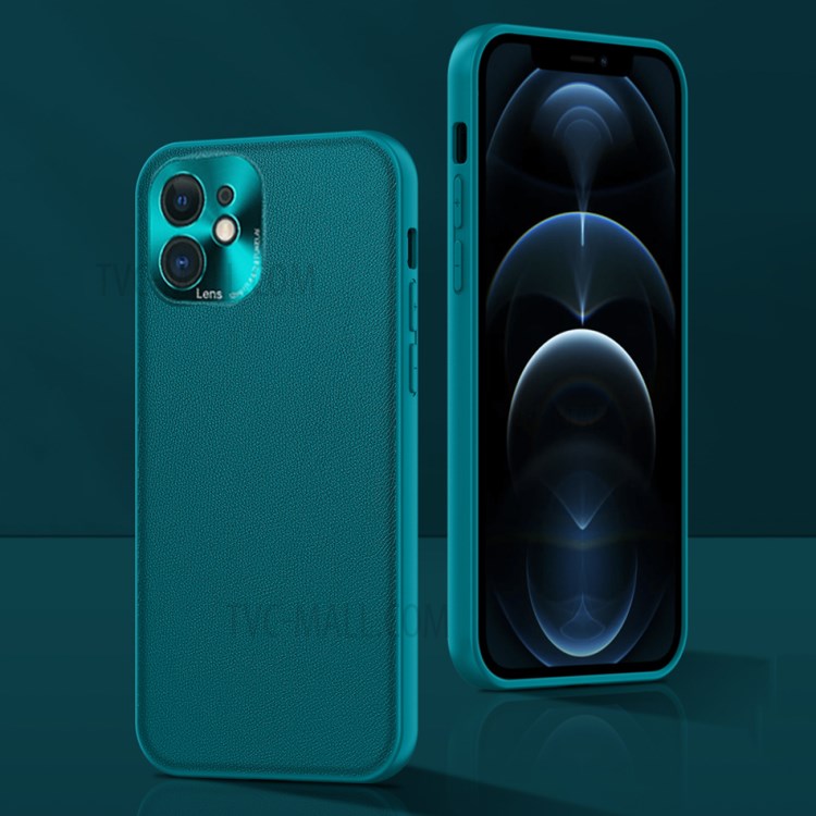 Fukelai Precise Tut-out Hole PC + Copertina Telefonica Ibrida TPU Per Iphone 12 - Verde