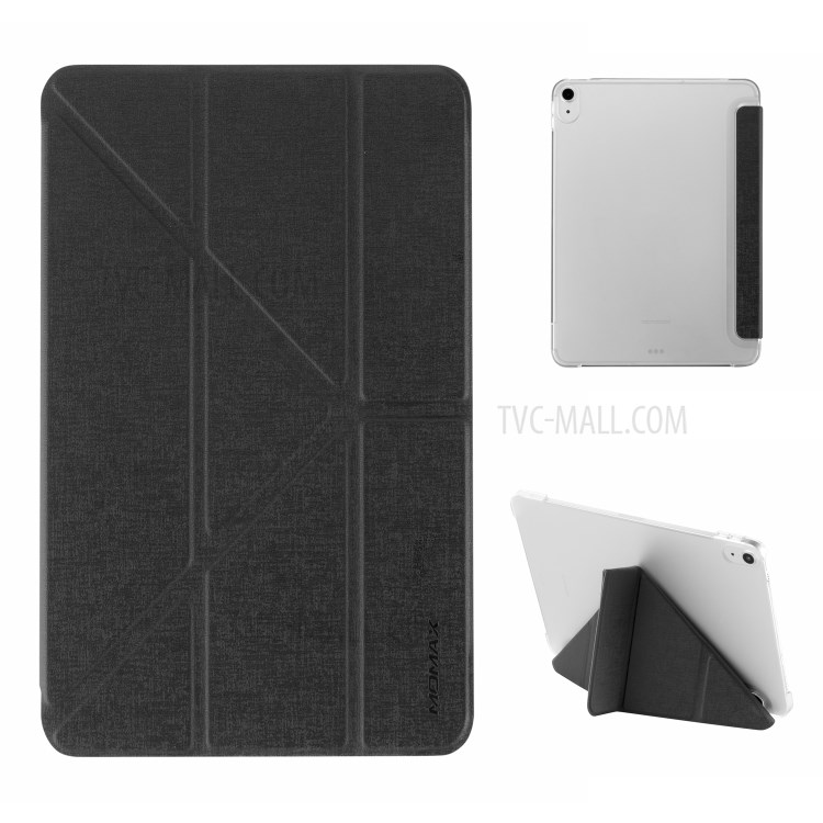 MOMAX PC + PU Flip Stand Case Ultra Slim Tablet Protective Shell for iPad Air (2020) - Black-1