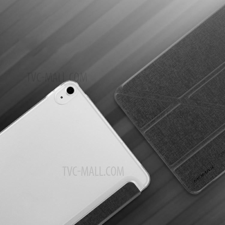 MOMAX PC + PU Flip Stand Case Ultra Slim Tablet Protective Shell for iPad Air (2020) - Black-9