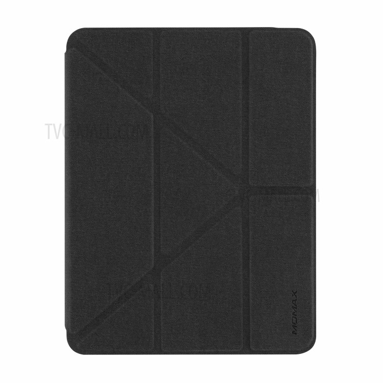 MOMAX TPU + PU Flip Stand Case Tablet Protective Shell with Apple Pencil Holder for iPad Air (2020) - Black-2