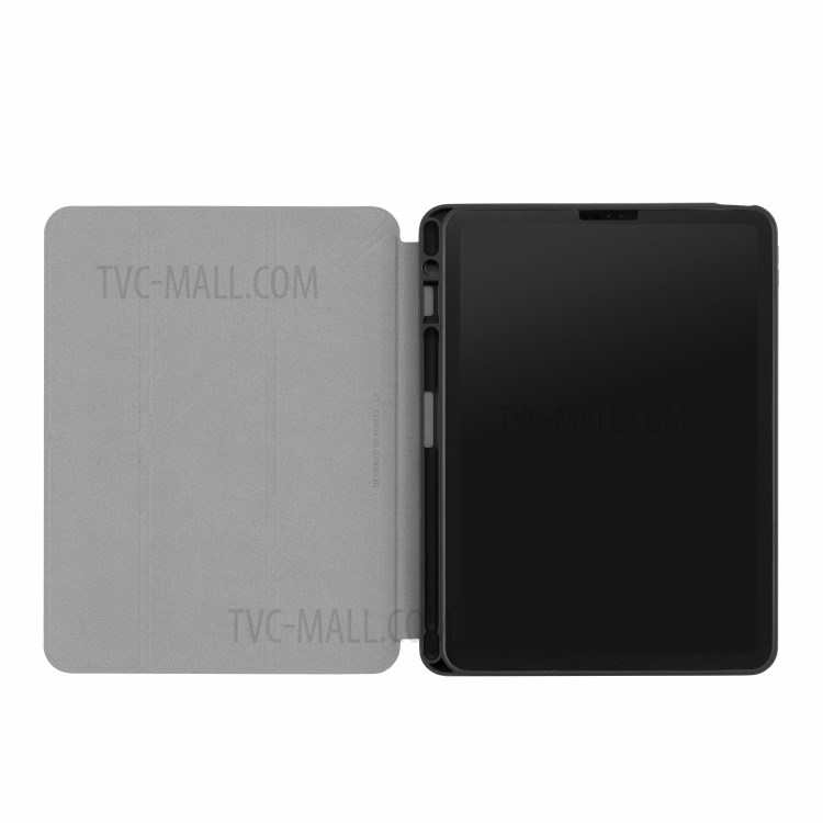 MOMAX TPU + PU Flip Stand Case Tablet Protective Shell with Apple Pencil Holder for iPad Air (2020) - Black-4
