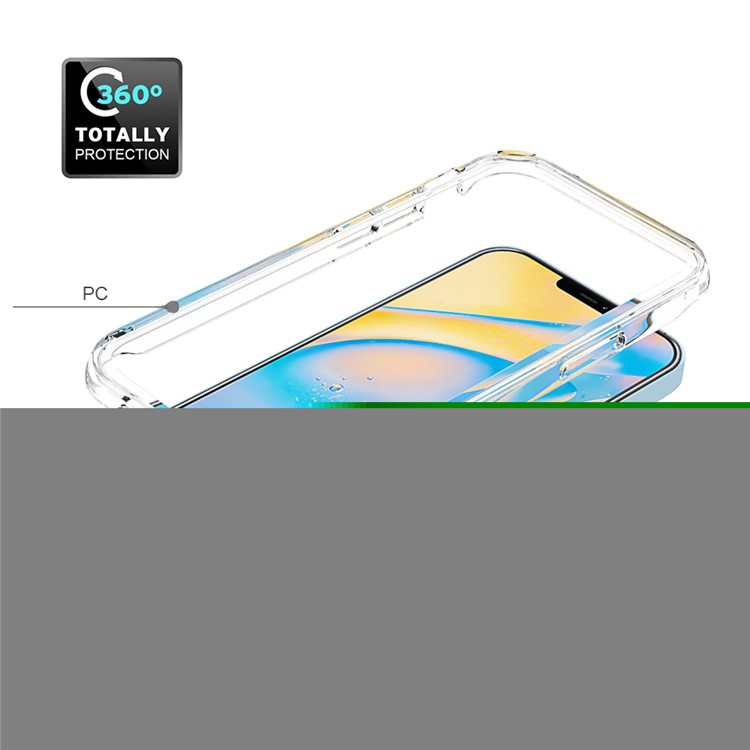 Color Gradient Clear TPU + PC Case for iPhone 12 mini - Transparent-6